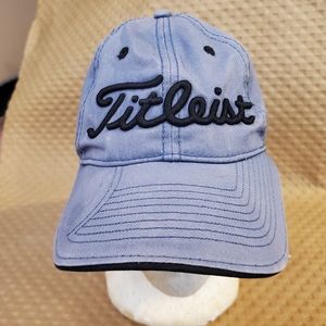 Titleist Men's Golf Hat Embroidered Baseball Cap Blue Adjustable New Era